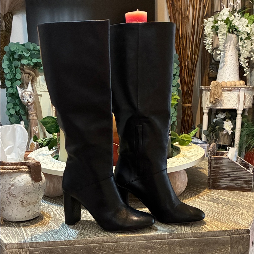 Cole Haan Black Heeled Boots